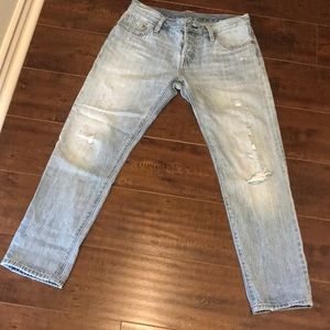 Levi’s jeans 501, size w25 L 32 , 100%cotton ,inseam 27